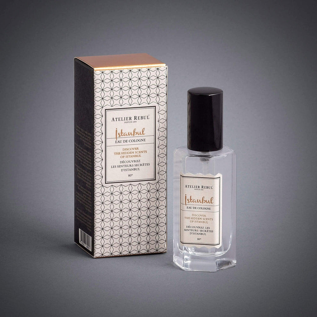 Compact 25ml Istanbul Eau De Cologne - 80°, blending exotic spices and floral notes for a long-lasting, captivating fragrance.