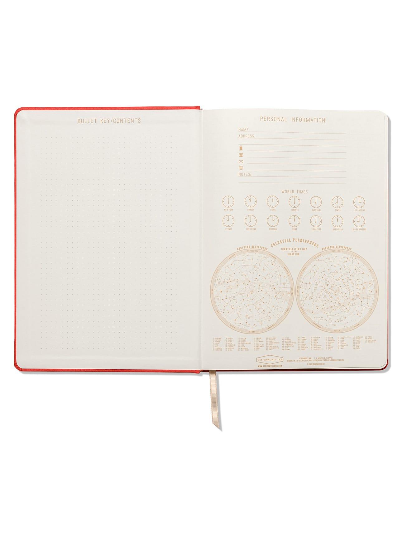 Image showcasing the 'Good Things Cloth Covered Journal', with an attractive fabric cover design.