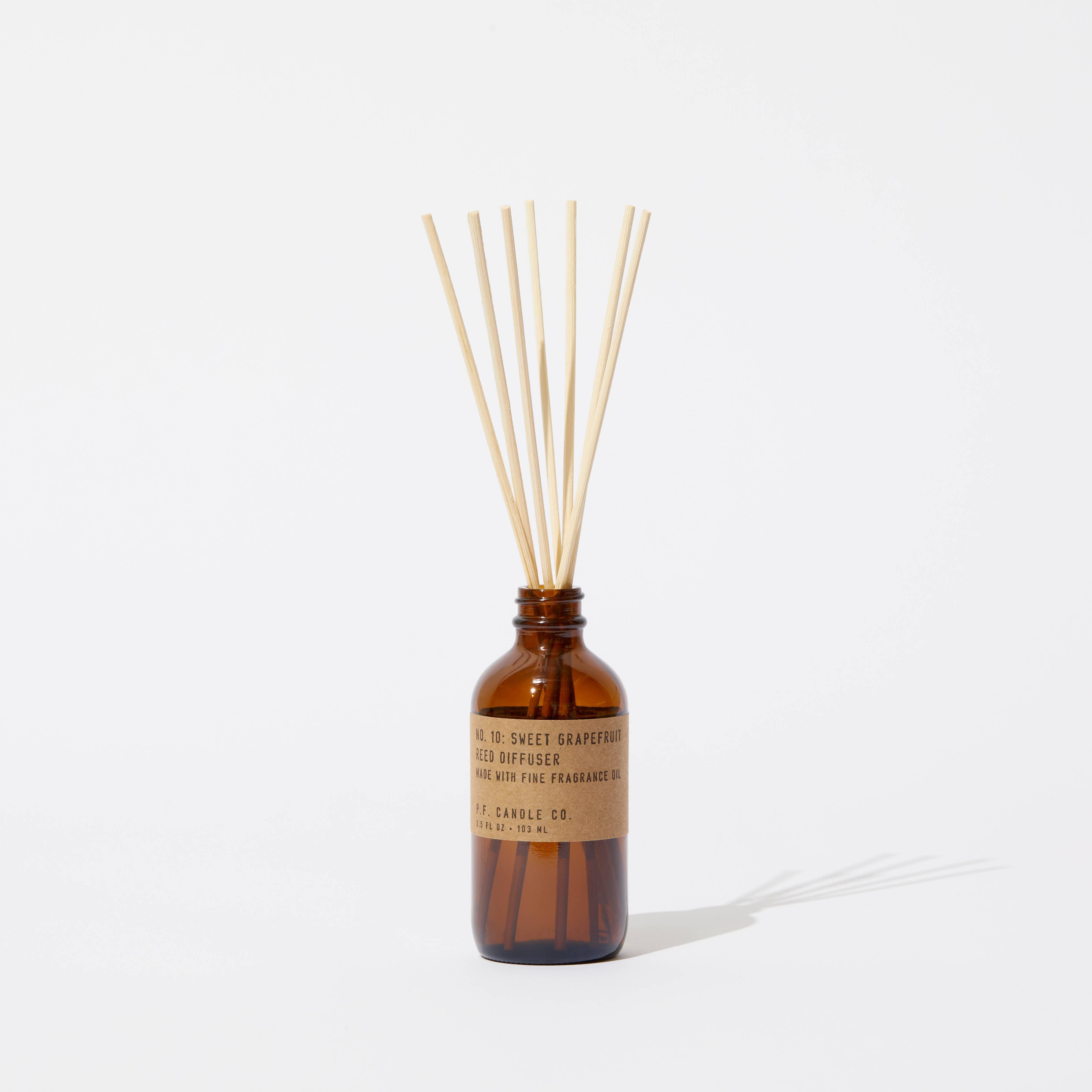 P.F. Candle Sweet Grapefruit Diffuser - A carefully crafted diffuser with the invigorating scent of sweet grapefruit.