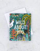 "Wild About You" Card - A playful and charming card expressing untamed love, printed on high-quality cardstock.
