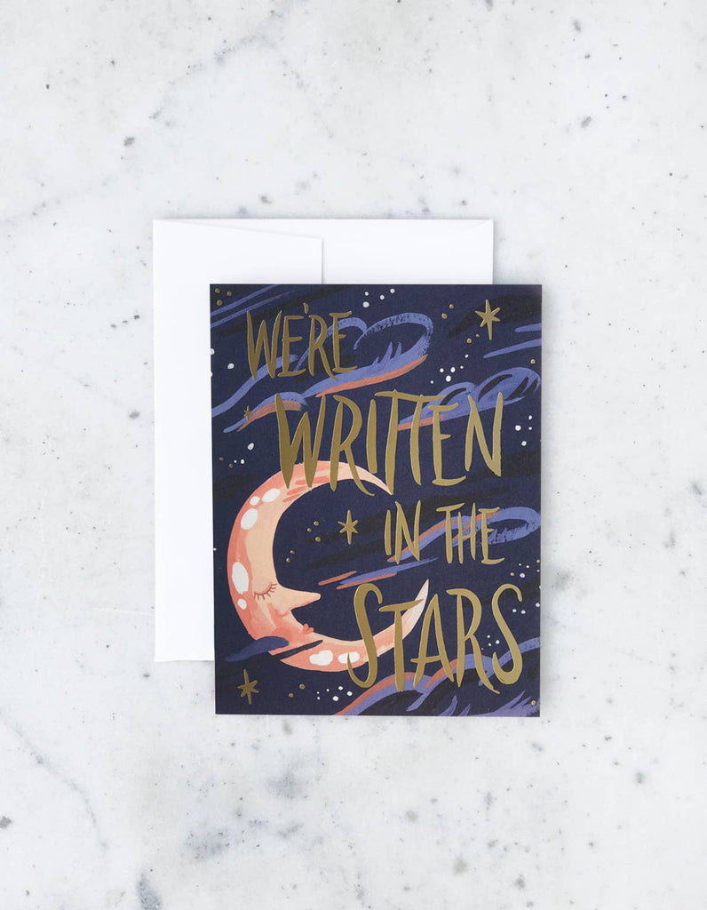 "We're Written In Stars" Card - A beautifully designed card capturing the magic of shared destinies.