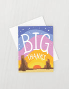 "Big Thanks" Card - Vibrant design on high-quality cardstock for impactful gratitude.