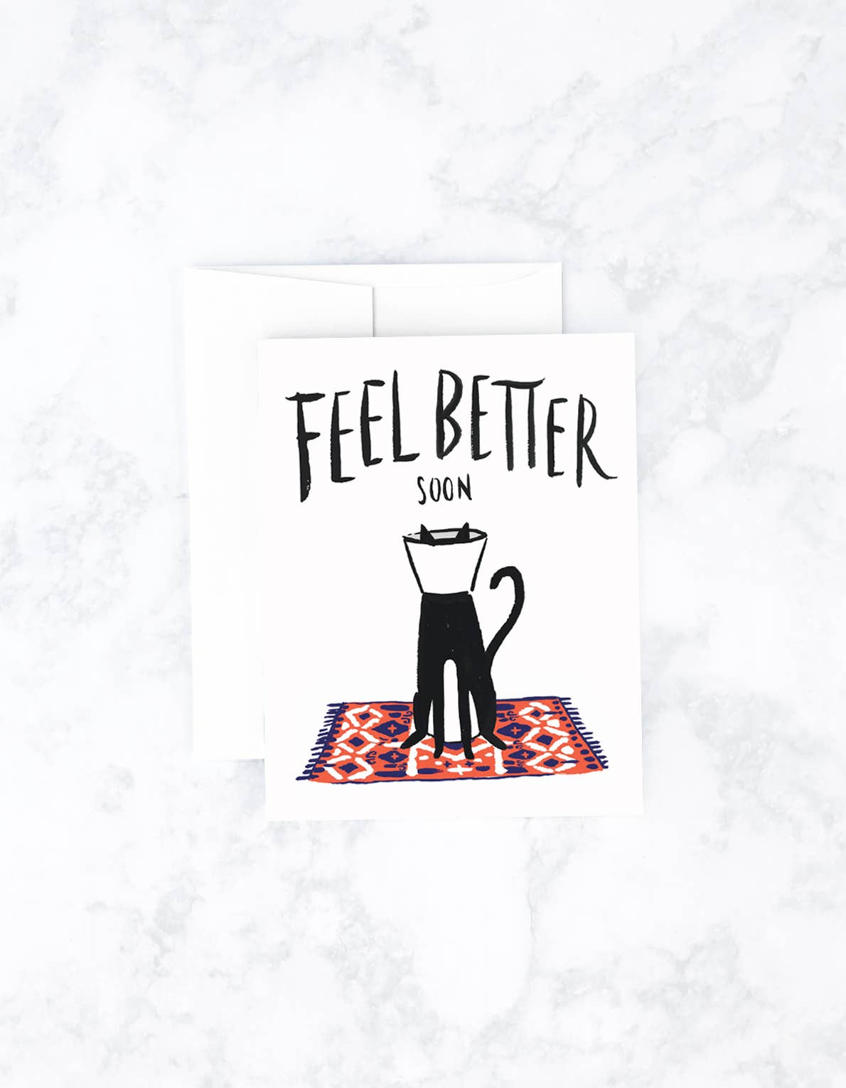"Feel Better Soon" Card - A comforting card for sending healing vibes, perfect for uplifting spirits.