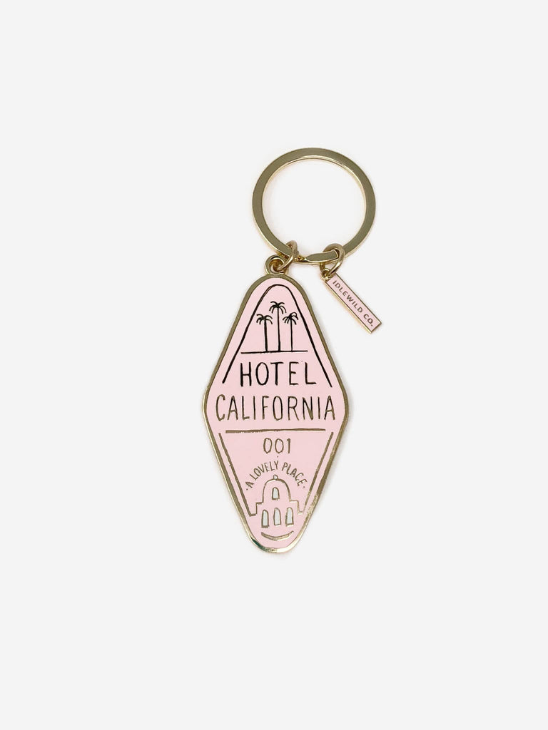 "Hotel California" Keychain - A durable and stylish accessory featuring iconic imagery from the legendary song.