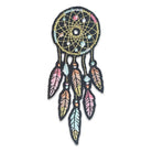 Dreamcatcher Patch, depicting a detailed woven design with hanging feathers, embodying spiritual protection and positive dreams.