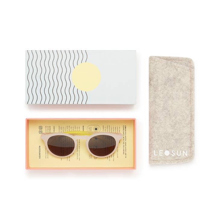 Leosun Polarized Sunglasses in Milk Fade - Timeless sunglasses with polarized lenses and a stylish milk fade frame.