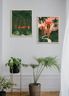 Artistic print showcasing a sprawling wilderness, capturing the essence of raw nature and the allure of exploration.