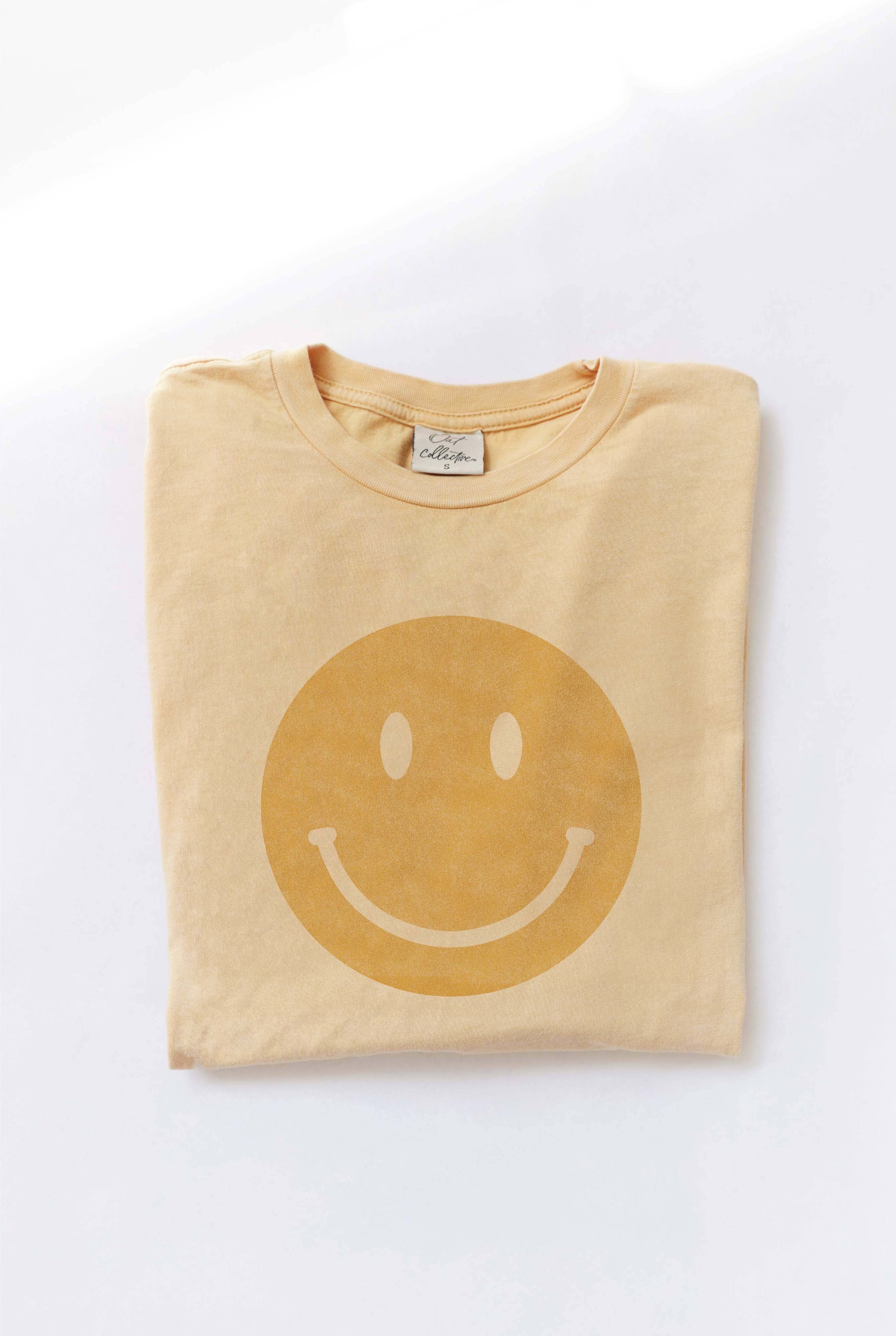 Smiley Face T-Shirt: Yellow shirt with a large smiley face design.
