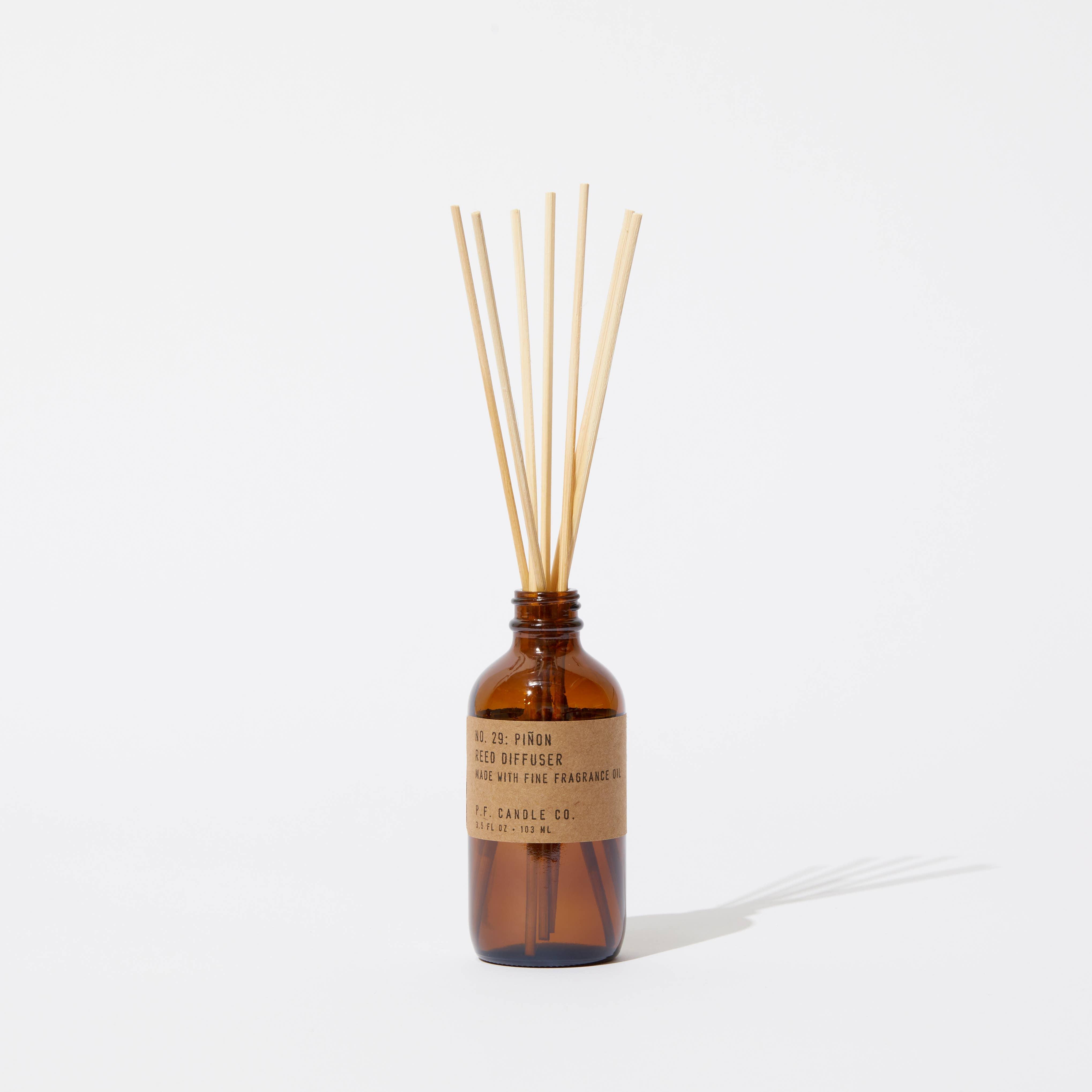 P.F. Candle Piñon Diffuser - A carefully crafted diffuser with the warm and earthy scent of piñon pine.