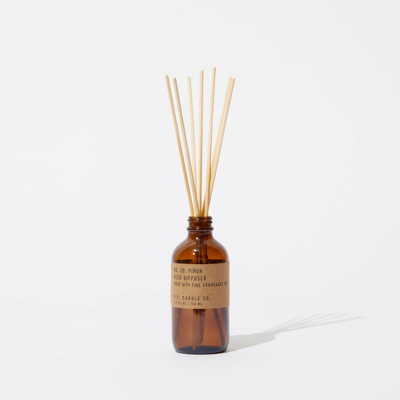 P.F. Candle Piñon Diffuser - A carefully crafted diffuser with the warm and earthy scent of piñon pine.