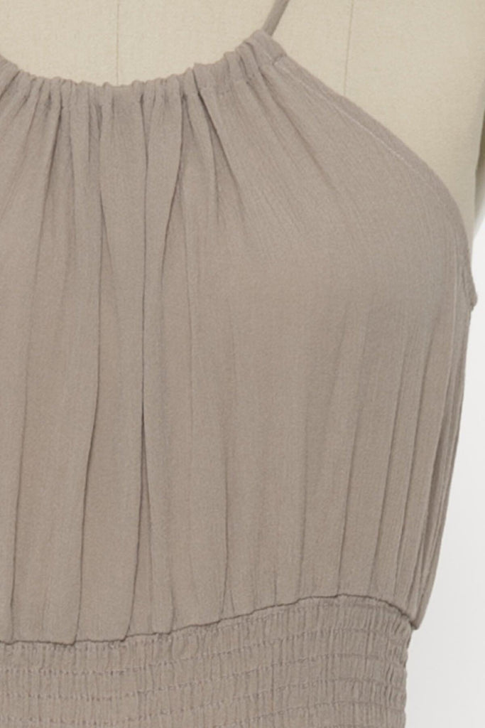 Violet Crinkle Dress - Effortless elegance in a lightweight, flowy design.