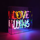 'Love Wins' Neon Light - A bright and inclusive symbol of love and unity.