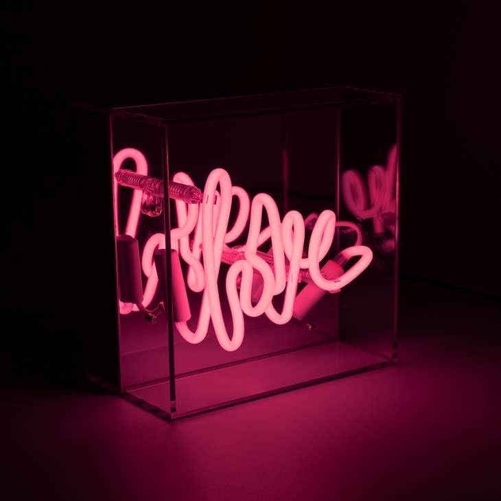 FORMA's Neon Love Light, a vibrant neon sign spreading warmth and affection in any setting.