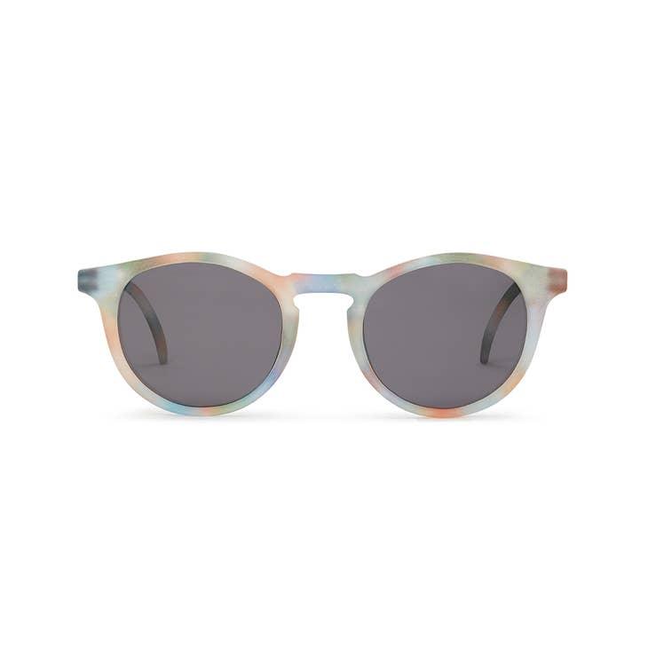 Leosun Polarized Sunglasses in Faded Rainbow - Vibrant sunglasses with polarized lenses and a stylish faded rainbow design.