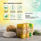 Relax Sleep Repeat Lavender Loofah Soap, combining soothing lavender aroma and exfoliation in one soap bar.