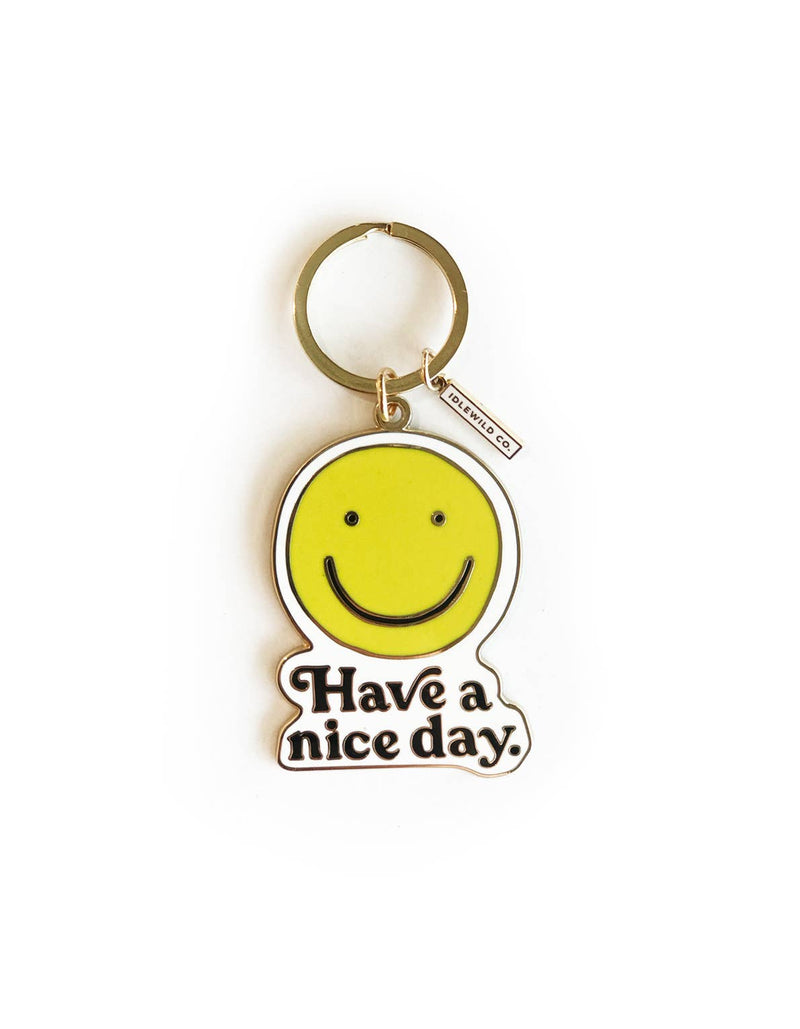Smiley Keychain: A vibrant keychain with cheerful smiley face design, epitome of joy and positivity.