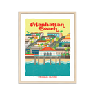 Manhattan Beach Print showcasing the urban charm and energy of this iconic cityscape.