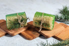 Lone Pine Peak Loofah Soap, capturing the rejuvenating scent of pine forests in an exfoliating soap bar.