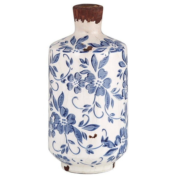 Ceramic Vintage Bottle Vase - Large