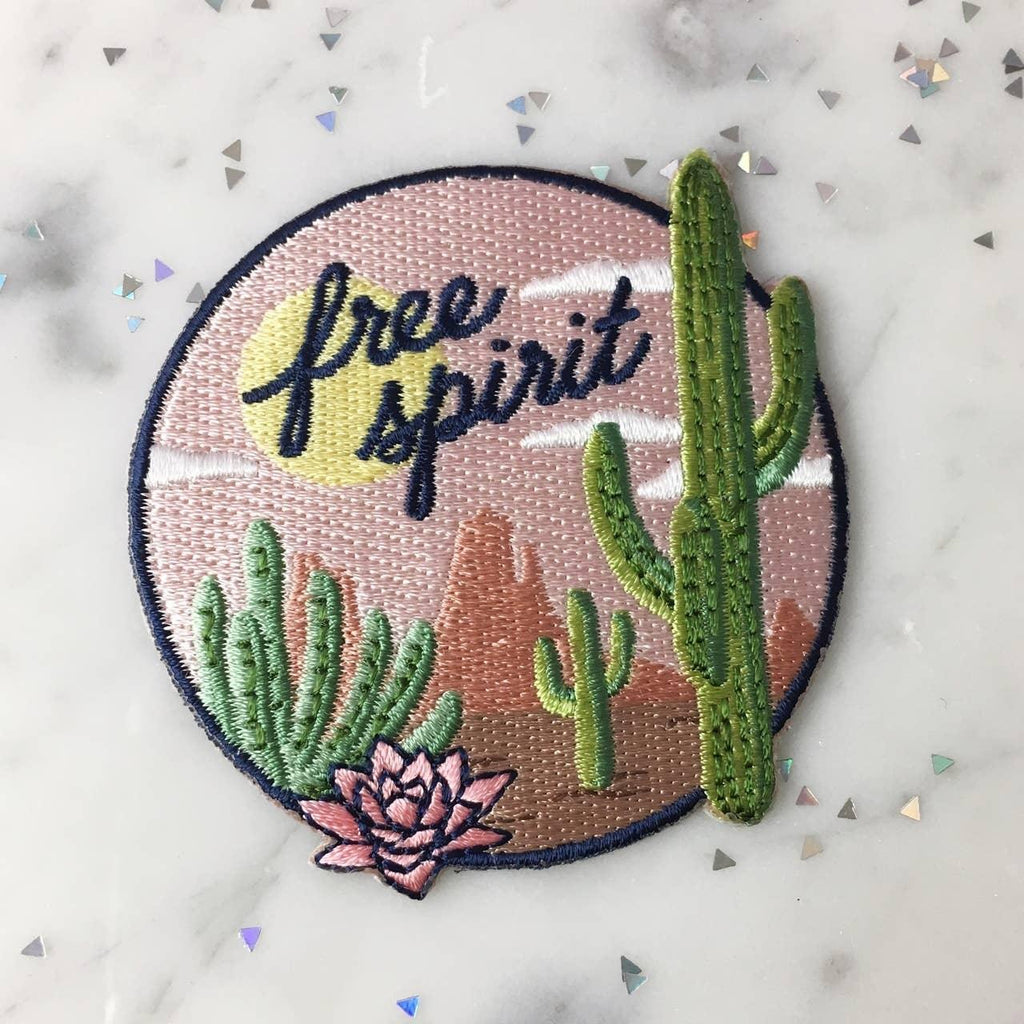 Free Spirit Patch, showcasing an elegant design that pays tribute to boundless exploration and unrestrained freedom.