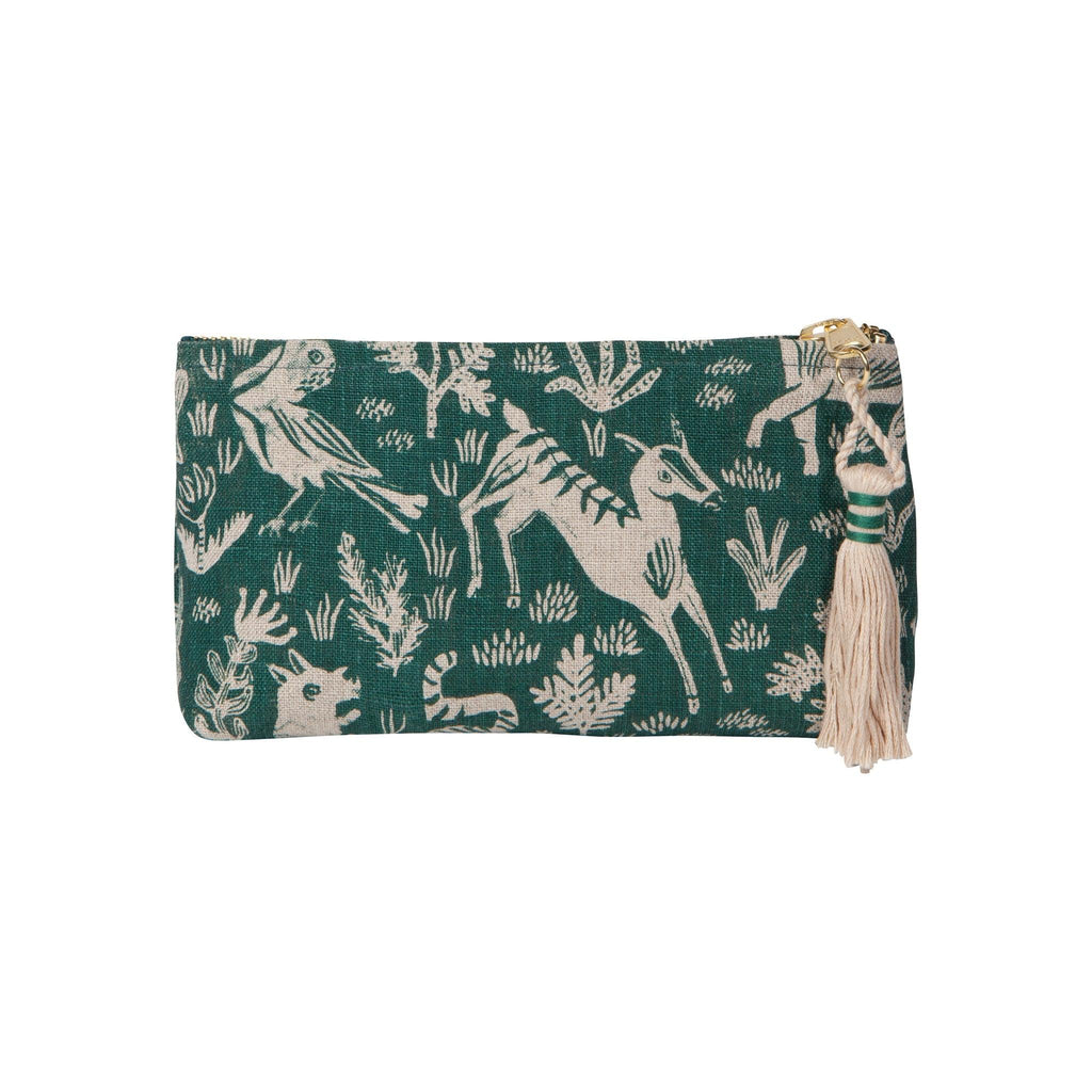 Forest Pouch-Compact, versatile organizer for cosmetics, jewelry, and personal items.