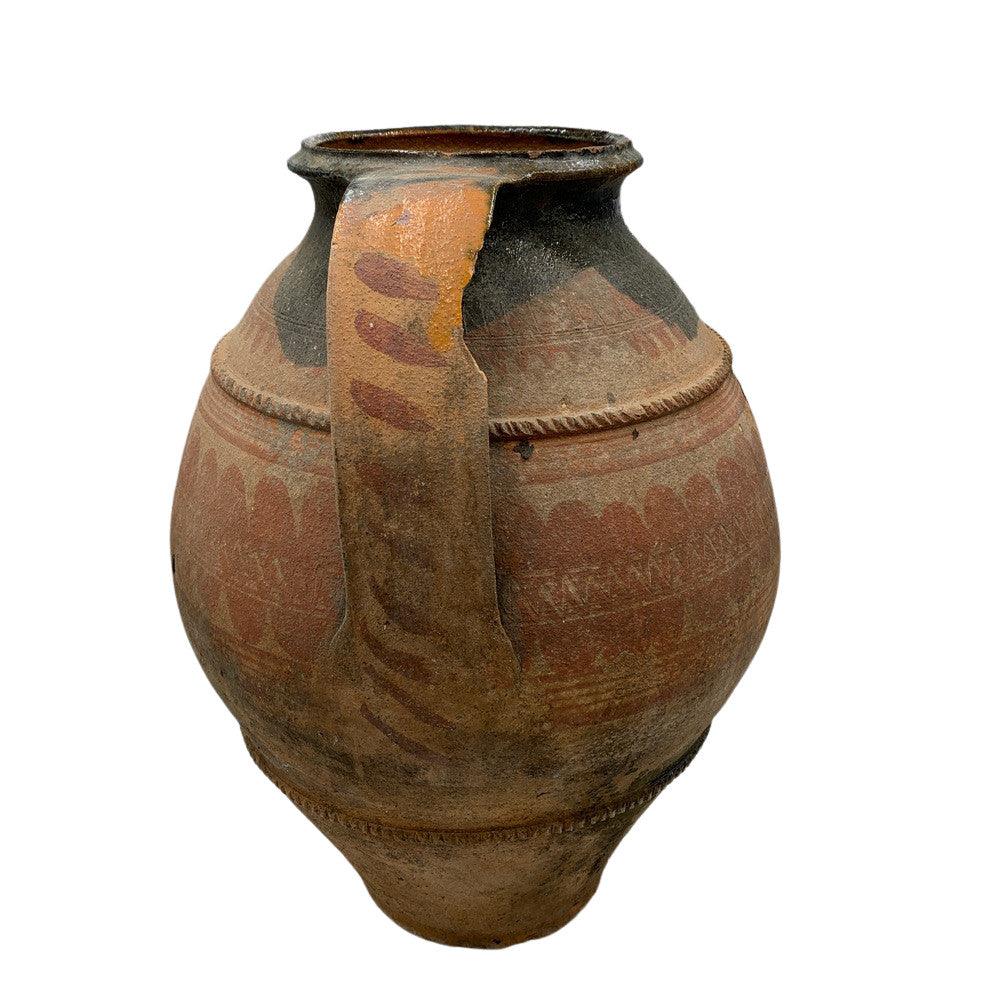 Antique Terracotta Jar, handcrafted, embodying history and rustic charm.