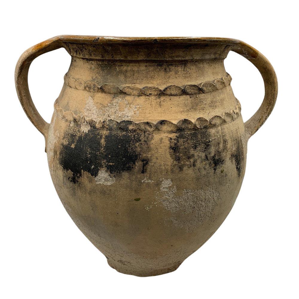 Antique Terracotta Vessel, radiating rustic charm and a sense of history, crafted in earthy tones.