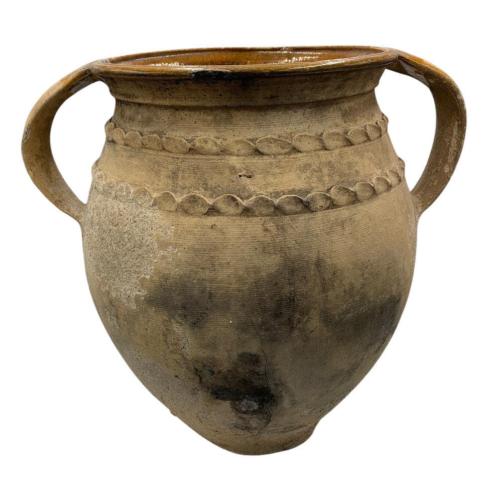 Antique Terracotta Vessel, radiating rustic charm and a sense of history, crafted in earthy tones.
