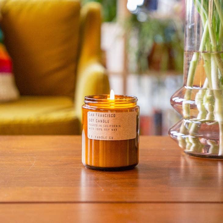 San Francisco Soy Candle in sustainable packaging, evoking the unique and invigorating scent of the city.