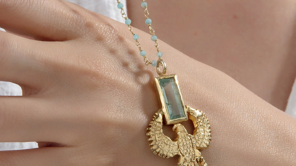 Aquila Necklace - Graceful and empowering, inspired by the celestial flight of the eagle.