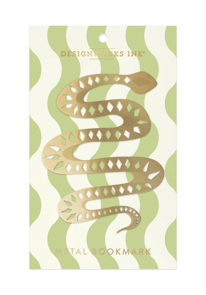 Metal Bookmark - Mister Slithers - Delightful bookmark featuring a charming snake design for a playful reading experience.