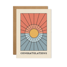 Vibrant, festive Congratulations Card on a neutral background, featuring a celebration-themed design and positive message.