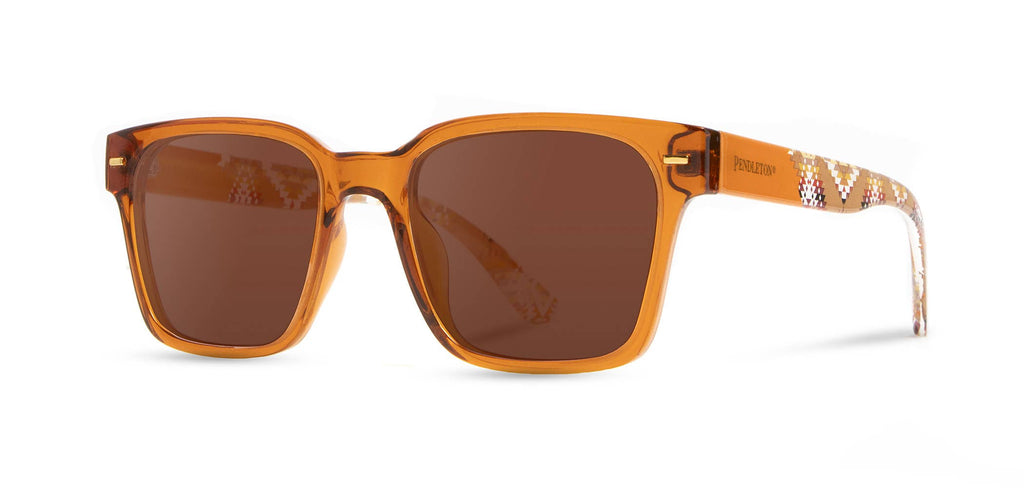 Pendleton Sunglasses Coby - Mission Trails - Brown Crystal: Sophisticated sunglasses in brown crystal frames, epitome of refined style.
