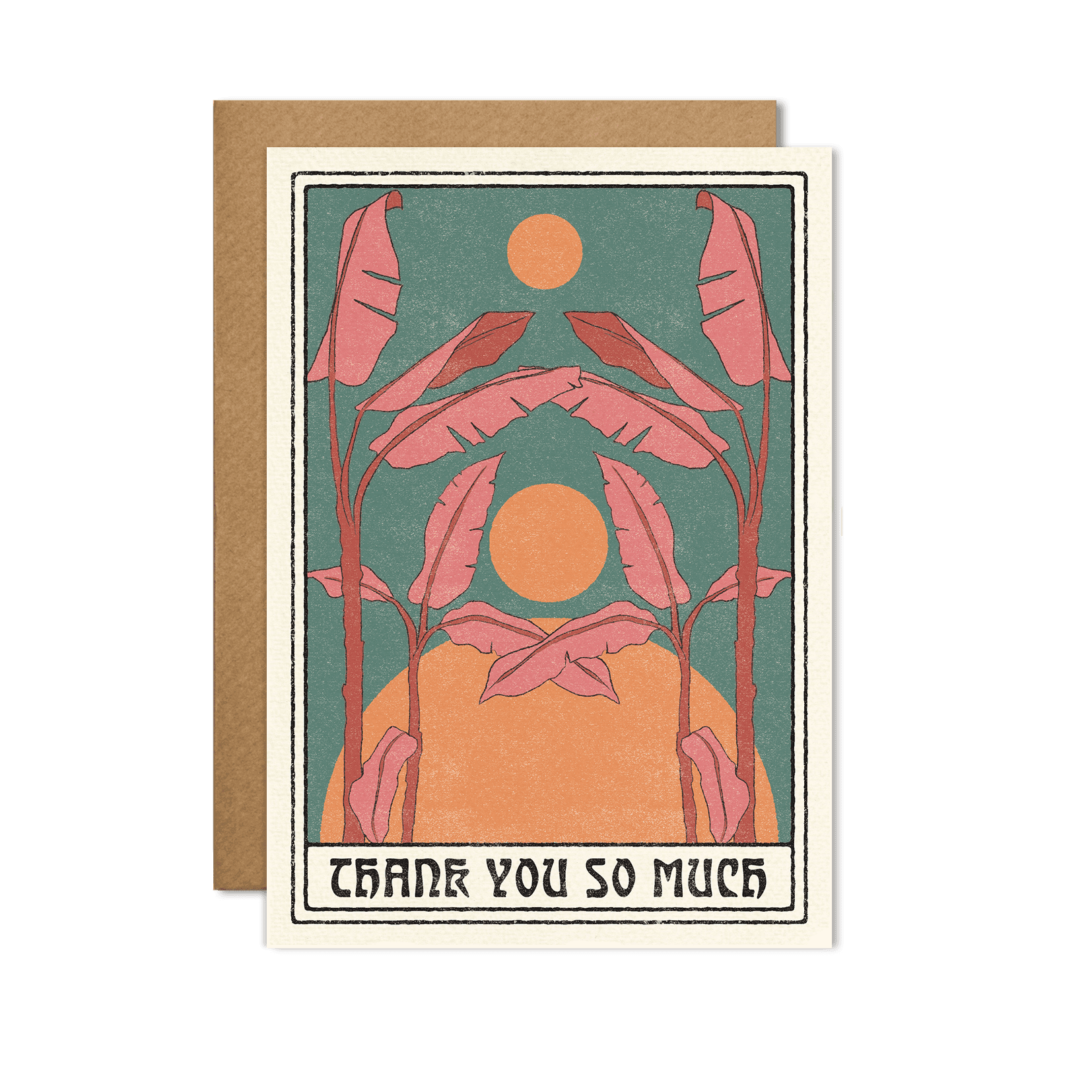 Durable 'Thank You So Much' card with minimalist design and sincere inside message