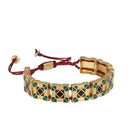 Diagonal Bracelet - Contemporary and edgy accessory with sleek diagonal lines.