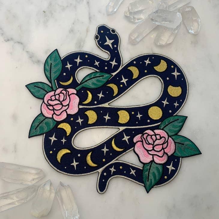 Snake Moon Phases Patch (XLarge)