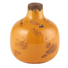 Yellow Ceramic Mini Vase - Petite and vibrant home decor accent, perfect for flowers or standalone display.