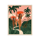 Artistic print showcasing a sprawling wilderness, capturing the essence of raw nature and the allure of exploration.