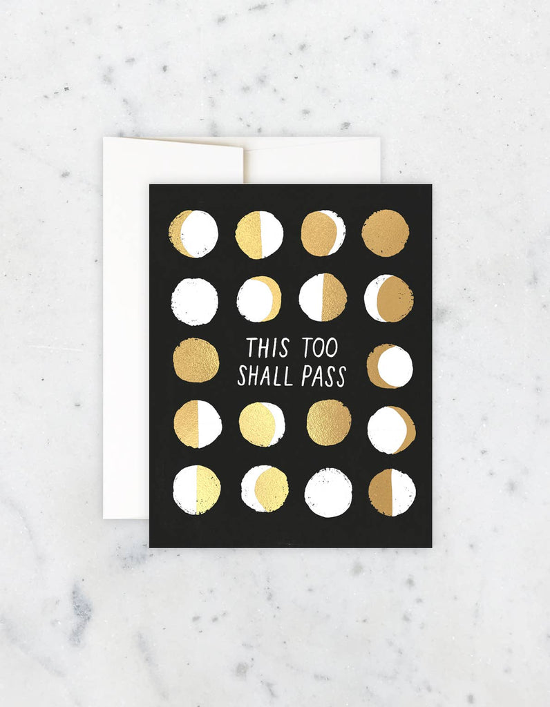 "This Shall Pass" Card - A thoughtful and encouraging card for times of challenge, printed on high-quality cardstock.