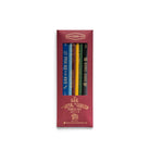 Image of 'The Man, The Myth, The Legend Pencil Set', showcasing six pencils with inspirational engravings.