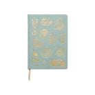 Image showcasing the 'Mineralogy Cloth Covered Journal' featuring a rich, mineral-inspired fabric cover design.