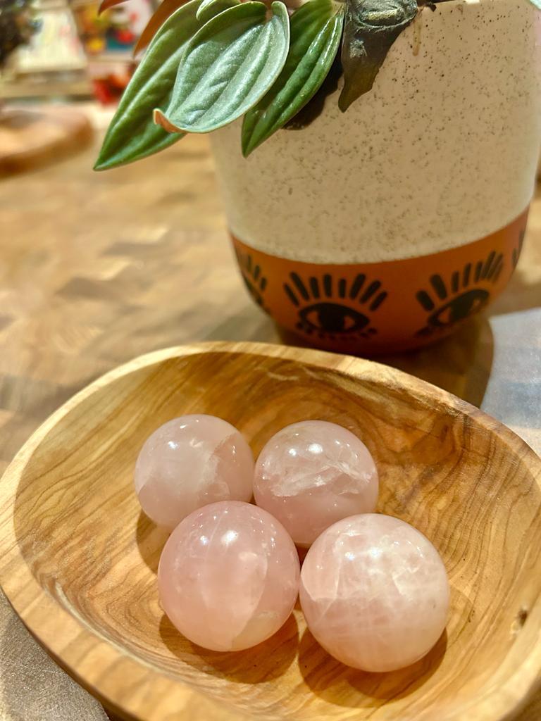 Rose Quartz Spheres