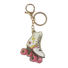 Roller Skate Keychain with a fun roller skate design and star accent.