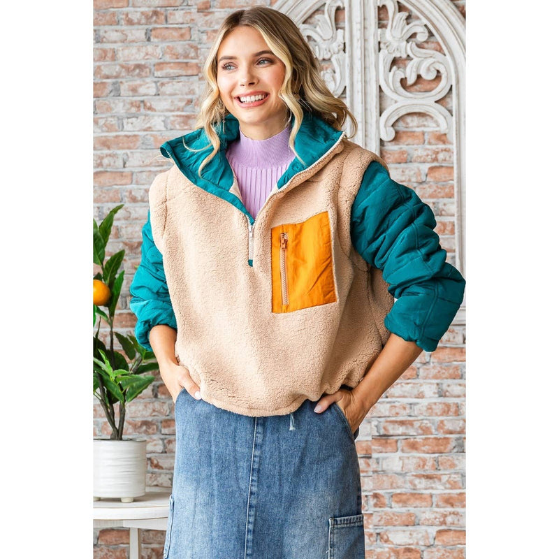 Emily Fleece Pullover - Cozy Half-Zip Winter Essential