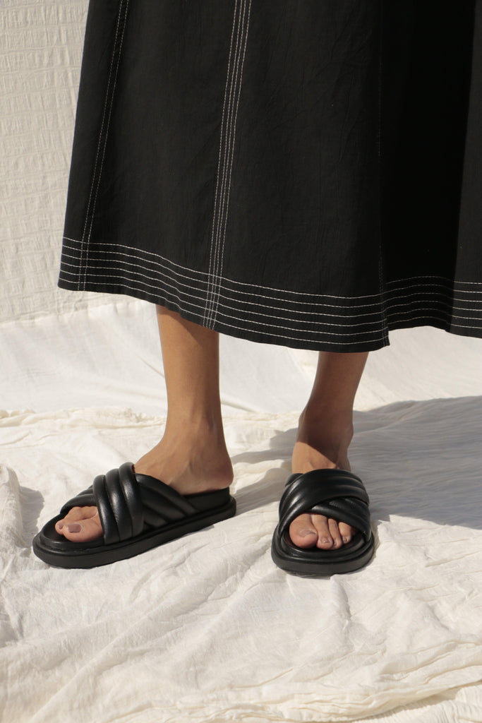 Anna Sandals, made from 100% genuine leather, displayed against a neutral background, showcasing their classic design and quality craftsmanship.