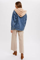 Fur Denim Jacket - A stylish blend of faux fur and classic denim, perfect for embracing warmth and timeless chic.
