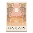 Lago di Como Print depicting the tranquil and picturesque scene of Lake Como, displayed on a white backdrop.