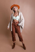 Bat Sleeve Knit Cardigan - Effortless style and comfort in every stitch.