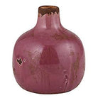 Mauve Ceramic Mini Vase - Petite and elegant home decor accent, ideal for flowers or standalone display.