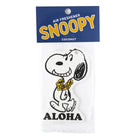 Peanuts® Snoopy Aloha Air Freshener with a coconut scent, featuring Snoopy in a Hawaiian lei and “Aloha” text.